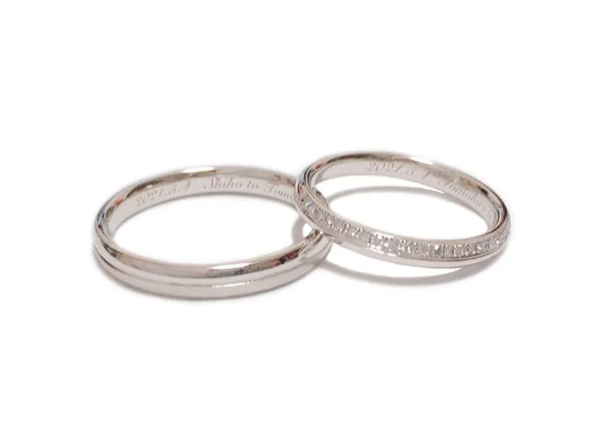 茨城県ひたちなか市:M様ご夫妻 ご制作結婚指輪